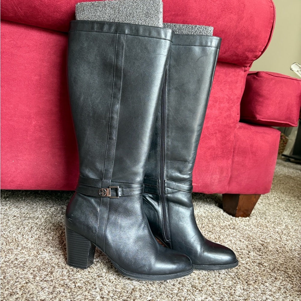 Giani Bernini Black Heeled Boots